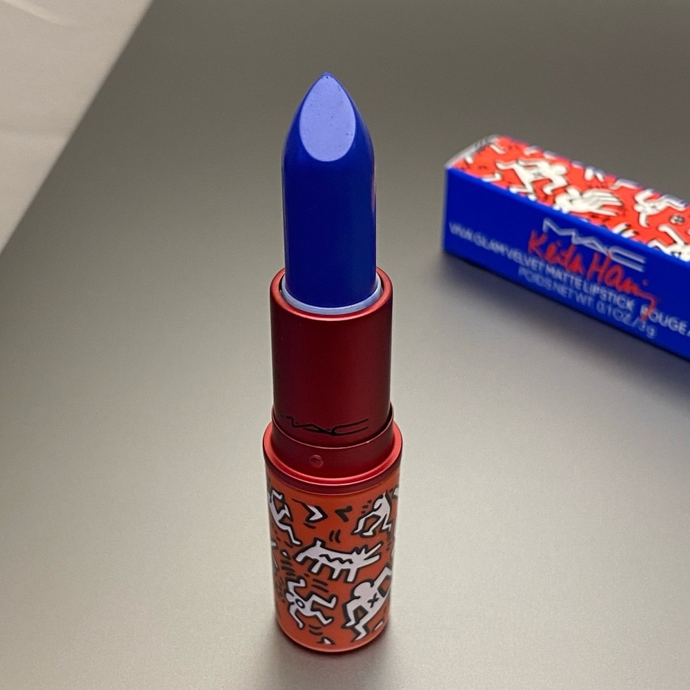 MAC x Keith Haring "Canal Blue” Lipstick